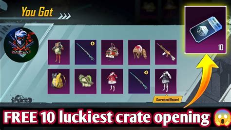 bgmi crate opening tricks